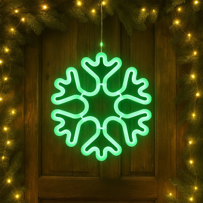 Lexi Lighting RGB Snowflake Window Display - Battery Operate