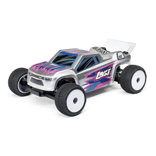 Losi Micro-T RC Stadium Truck Electric 2WD 1/28 Scale RTR - Silver
