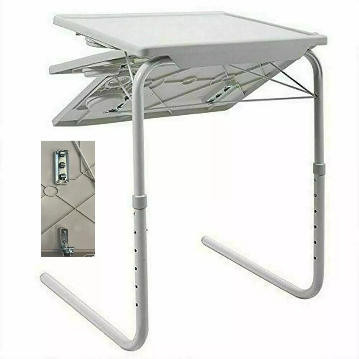 BR Home Adjustable Metal Sofa Folding Tray