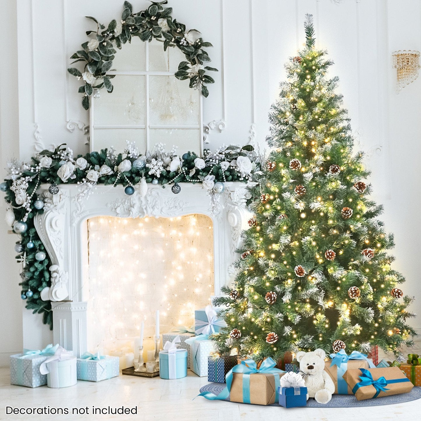 Christabelle 2.1m Pre Lit LED Christmas Tree with Pine Cones