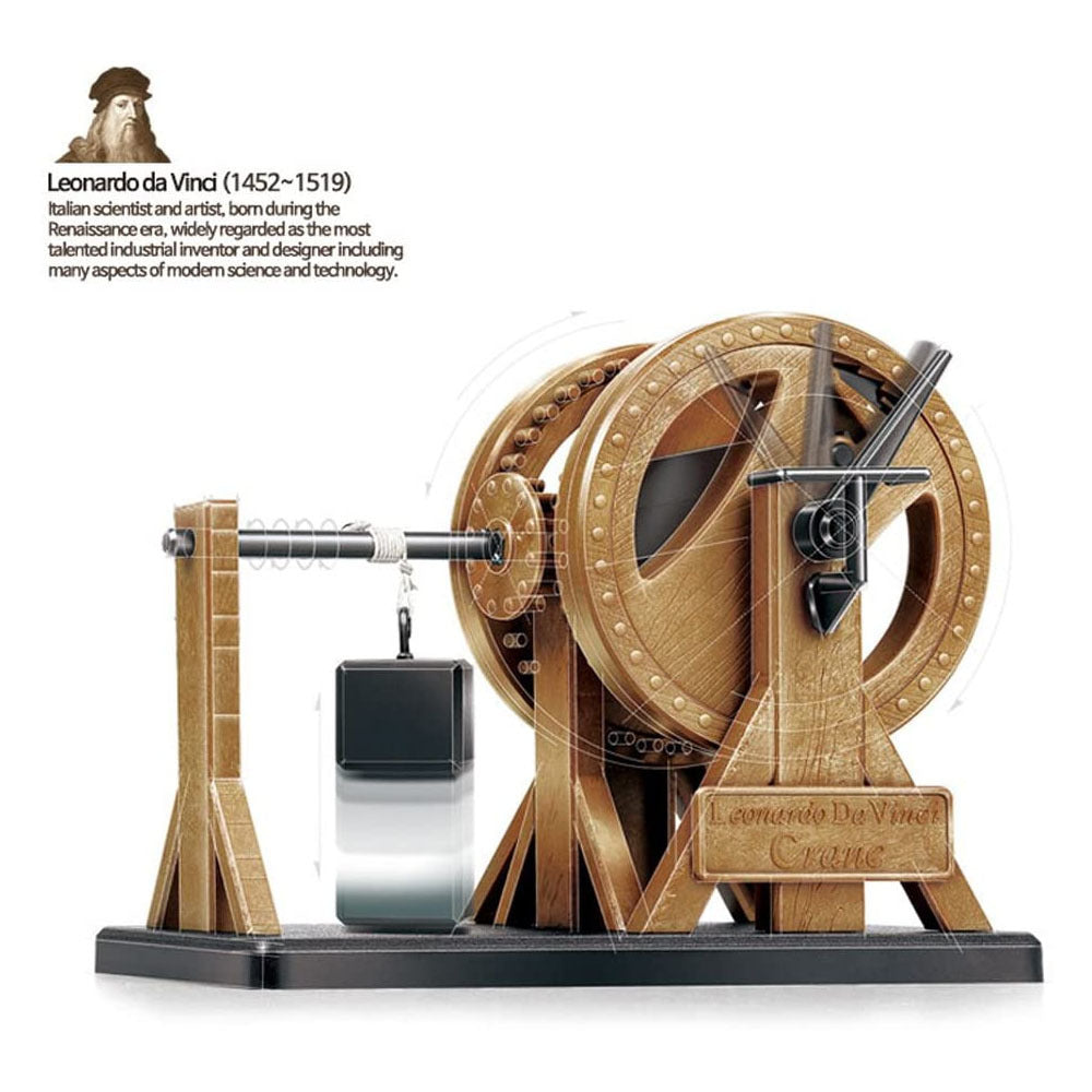 18175 Davinci Leverage Crane Plastic Model Kit