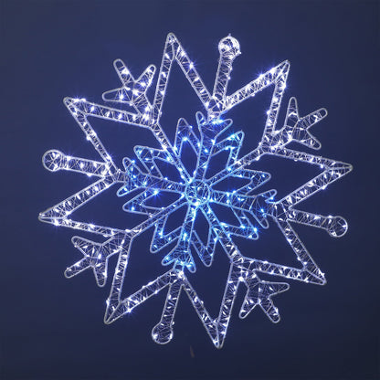 Lexi Lighting Outdoor Micr-LED Christmas Snowflake Silhouette