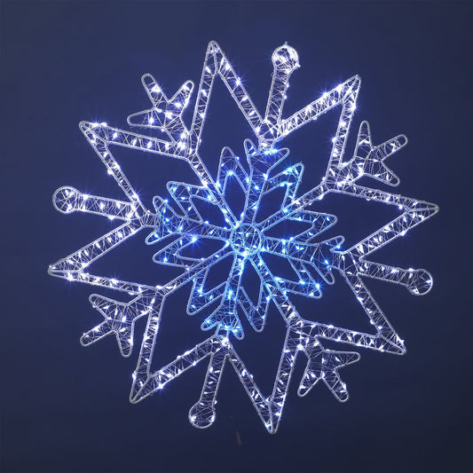 Lexi Lighting Outdoor Micr-LED Christmas Snowflake Silhouette