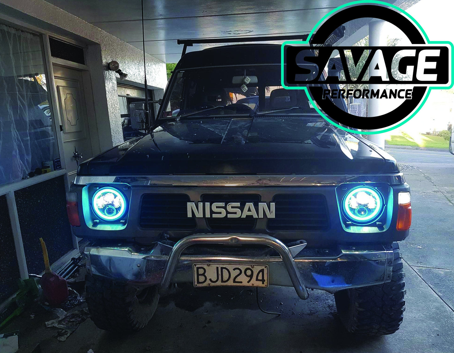 7 Inch RAINBOW HALO Round LED Headlights *Savage Performance*