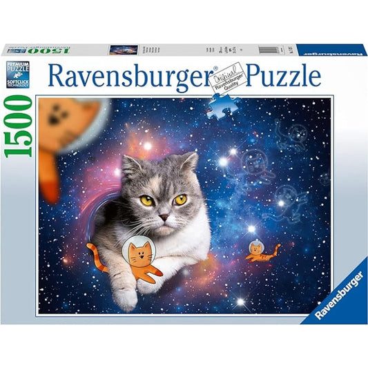 Ravensburger 1500pc Cats Flying to Outer Space Puzzle