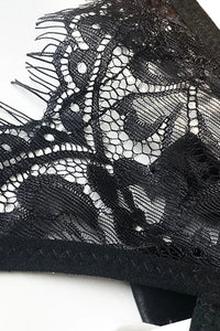 Willluxe® BlossomLace – Eyelash Lace Strappy Floral Bow Thong