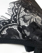 Willluxe® BlossomLace – Eyelash Lace Strappy Floral Bow Thong