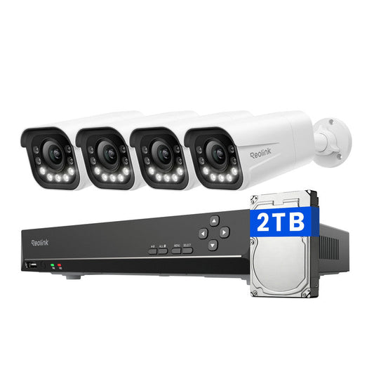Reolink Security Camera System 4K 8MP, 5x Optical Zoom 8-Channel NVR