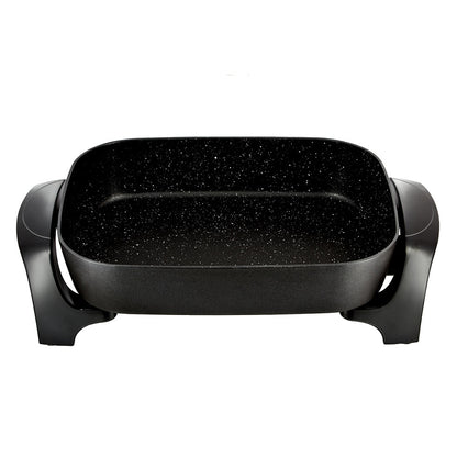 Westinghouse 38cm 2400W Non-Stick Electric Skillet Fry Pan with Glass Lid (Black)