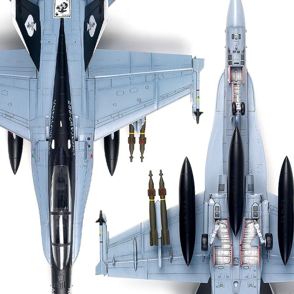 Academy 1/72 USMC F/A-18D "VMFA(AW)-225 Vikings" Fighter Scaled Plastic Model Kit with RAAF Decals