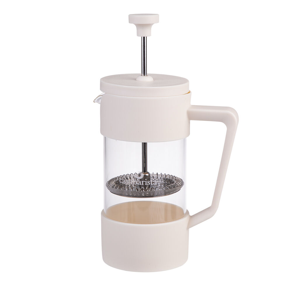 Casabarista Oslo Accent Stainless Steel Coffee Plunger 3 Cup 350ml Cream