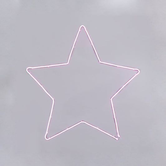 Lexi Lighting Neon Star Sign - Small Pink