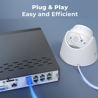 Reolink 24/7 Recording PoE Surveillance System Kit 2MP 8-Channel NVR