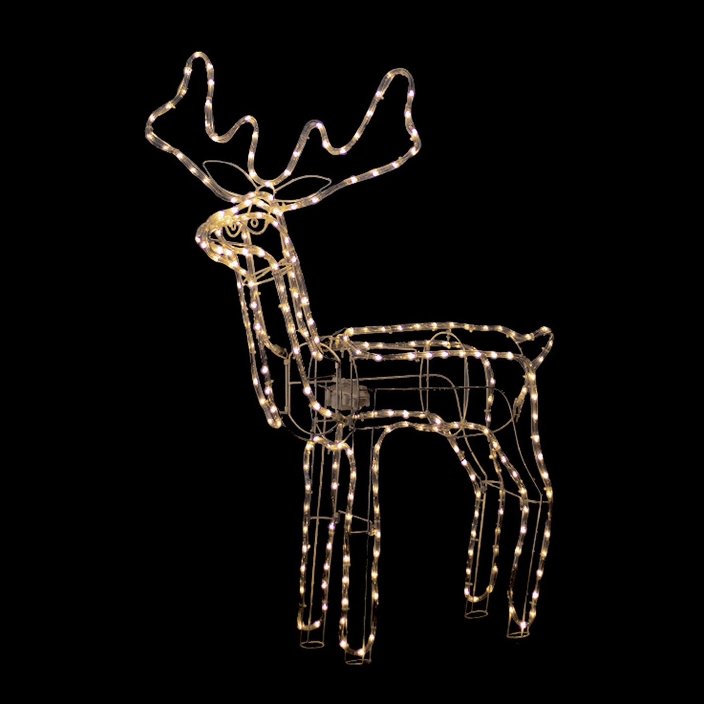Lexi Lighting 3D Illuminated LED Reindeer With Motor - Warm White