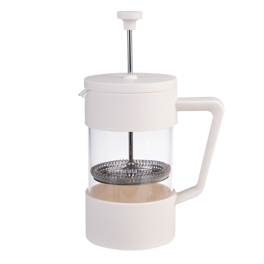 Casabarista Oslo Accent Stainless Steel Coffee Plunger 5 Cup 600ml Cream
