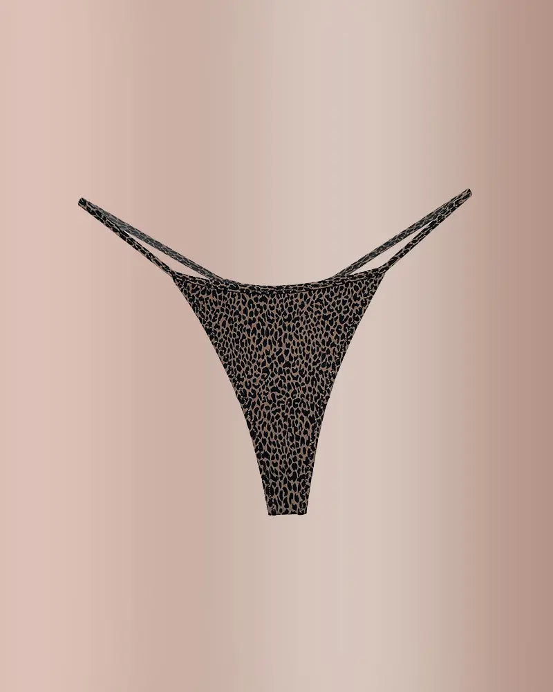 WILLLUXE® ForLove – Animal Print Thin Strap Thong