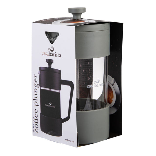 Casabarista Oslo Accent Stainless Steel Coffee Plunger 5 Cup 600ml Eucalypt