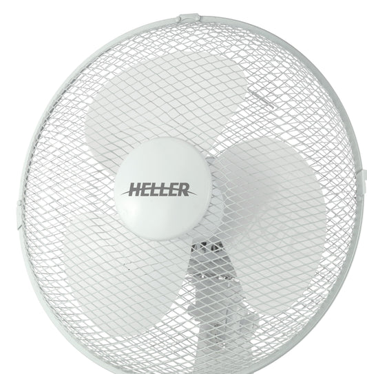 Heller Desk Fan 40cm Oscillating Tilt Adjustable 3 Speed Mesh Grill HHDF40SG