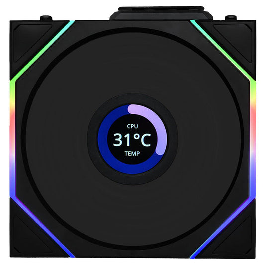 Lian Li 12TLLCD1W1B Uni Fan TL LCD 120mm Wireless Fan