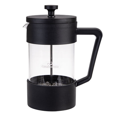 Casabarista Oslo Accent Stainless Steel Coffee Plunger 5 Cup 600ml Black