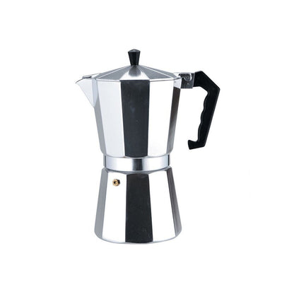 Casabarista Classic Aluminium 3 Cups Espresso Coffee Maker Moka Pot Silver