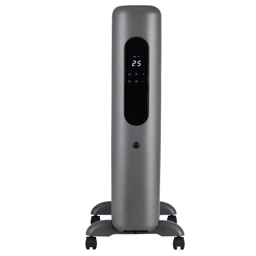 Ausclimate SmartEnclosure Medium 7 Fin 1500W Oil Filled Heater 67.5x42.5cm Grey