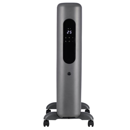Ausclimate SmartEnclosure Medium 7 Fin 1500W Oil Filled Heater 67.5x42.5cm Grey