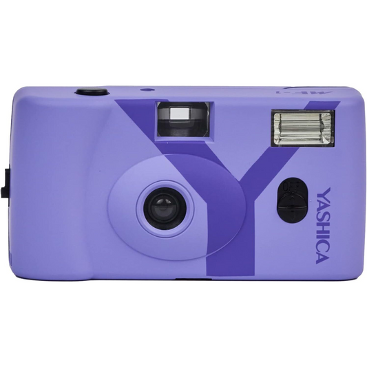 Yashica MF-1 Snapshot Reusable 35mm Film Camera Set (Lavender)