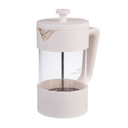 Casabarista Oslo Accent Stainless Steel Coffee Plunger 5 Cup 600ml Cream