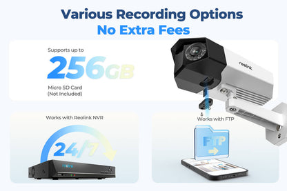 Reolink 4K Dual-Lens PoE  Person/Vehicle/Animal Detection Outdoor Camera Security