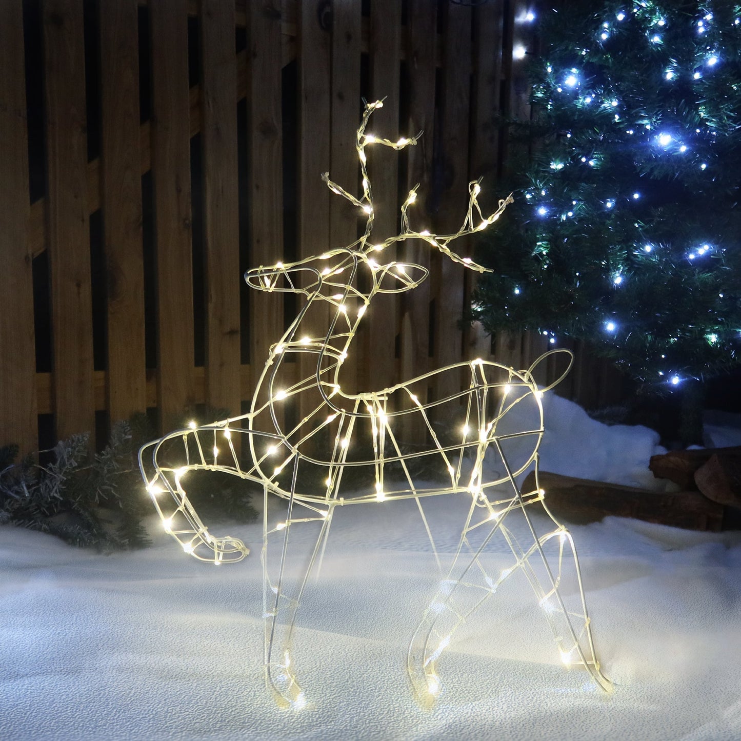 Lexi Lighting LED Pre-Lit Reindeer Head Up