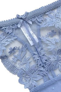 Willluxe® BlossomLace – French Embroidered Sheer Lace Thong
