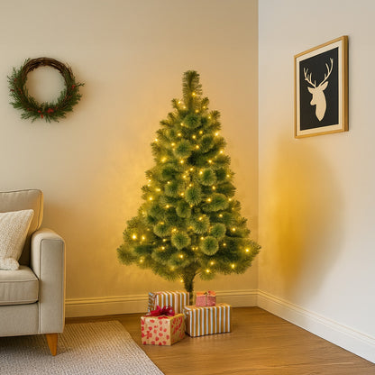 Christabelle 1.2m Christmas Tree Cashmere Pine 4ft Pre-Lit LED Lights