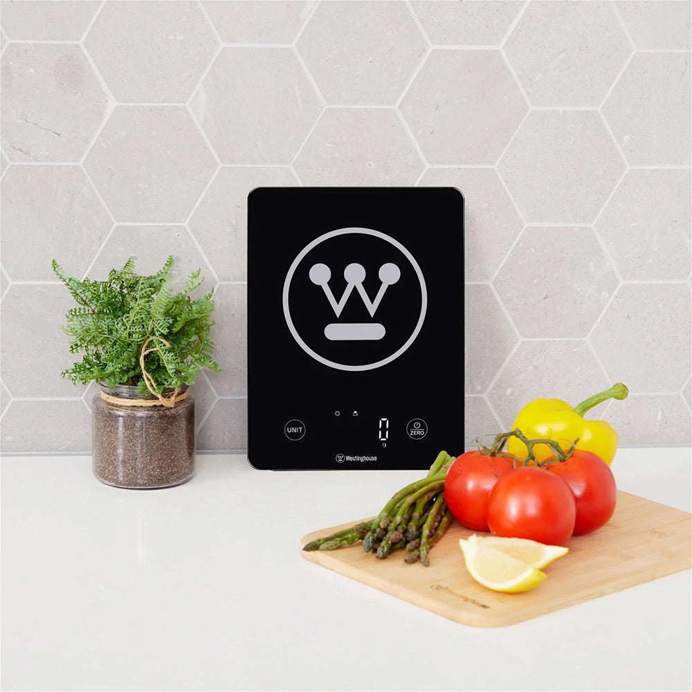 WESTINGHOUSE LED Display Touch Electronic Kitchen Scale 10KG Black Slimline