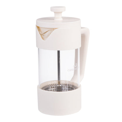 Casabarista Oslo Accent Stainless Steel Coffee Plunger 3 Cup 350ml Cream