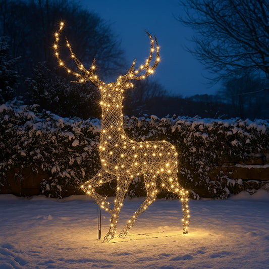Lexi Lighting LED Classic Standing Reindeer