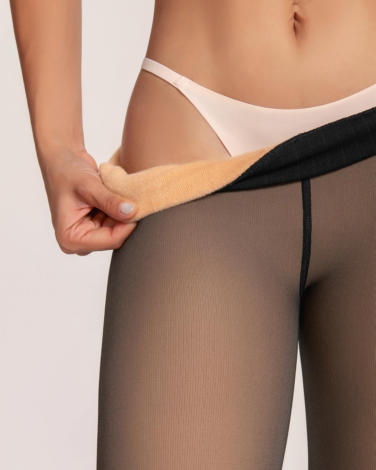 One-Seam & 4 Shades Fleece Lined Tights Willluxe Store